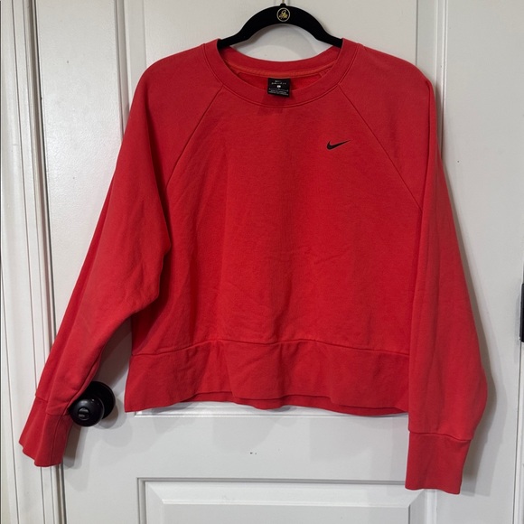 NIKE WOMENS LONG SLEEVE TRAINING CREWNECK EMBER GLOW LARGE - Picture 6 of 11